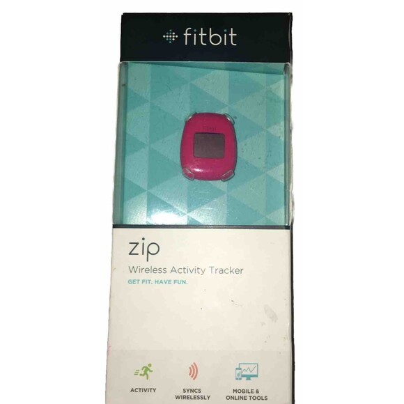 Fitbit Zip Activity Tracker Sweat Rain Splash Proof FB301M Magenta Sealed NIB